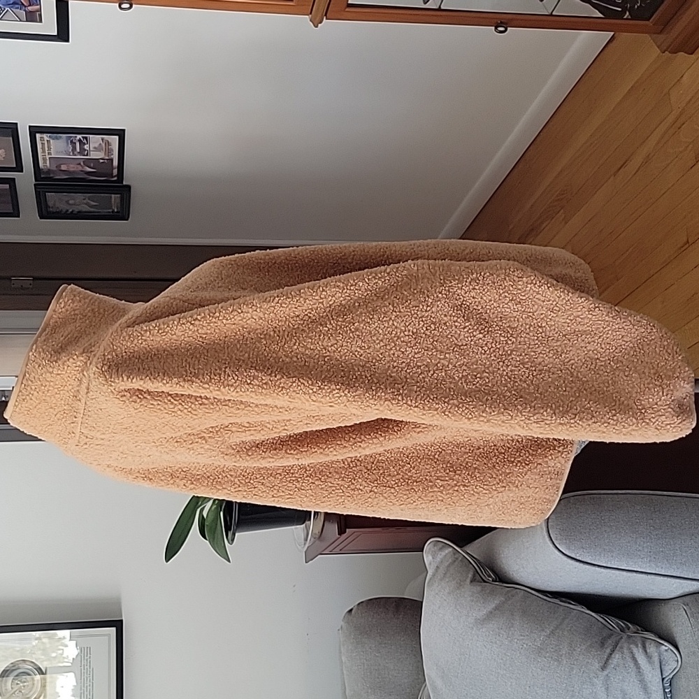 All In Motion Sherpa Teddy Jacket Large Tan - Picture 7 of 9